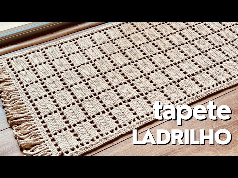 TAPETE DE CROCHÊ - TAPETE LADRILHO - LINDO E FÁCIL, VOCÊ VAI AMAR FAZER ESTE TAPETE!