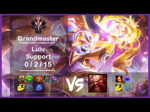 KR Grandmaster Replays Support Lulu vs Gragas Ep.3429