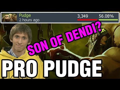 SON OF DENDI? - PRO PUDGE - 3350 MATCHES - Dota 2