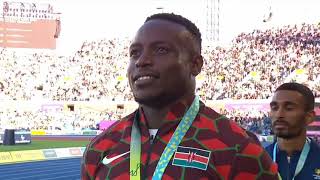 OMANYALA RECIVES THE GOLD. KENYAN NATIONAL ANTHEM FILLS THE BIRMINGHAM STADIUM 🏟️