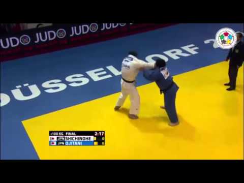 Judo Grand Prix Dusseldorf 2015 Final o100kg SHICHINOHE Ryu (JPN) vs. OJITANI Takeshi (JPN)