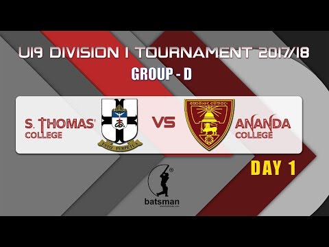 Under 19 Division 1 Season 2017/18 (Two Day) (Ananda vs St.Thomas, Mount Lavinia) Day 1