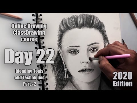 Drawing for Beginners - Step by Step | Day - 022 | Blending Tools and Techniques | Part - 2