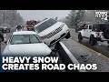 Heavy Snow Causes Closures At Snoqualmie Pass SR 410 SR 18