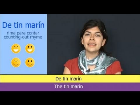 De tin marín - rima para contar