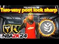 THIS IS THE CRAZIEST BUILD EVER! THE 6'8 LOCK POST SCORER THAT CAN SHOOT WILL TAKE OVER NBA 2K24