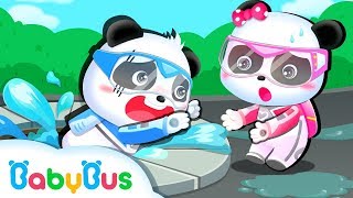 Water Spills over from Pipe | Super Panda Rescue Team | Kids Animation | BabyBus Cartoon