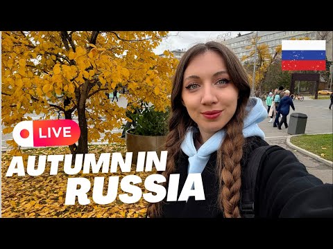 Moscow City Center Golden Autumn 🍂 Special LIVE from Russia 🇷🇺