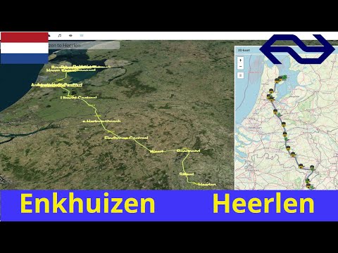 Simulate Intercity(NS) journey from Enkhuizen to Heerlen with real maps and relaxing musics.