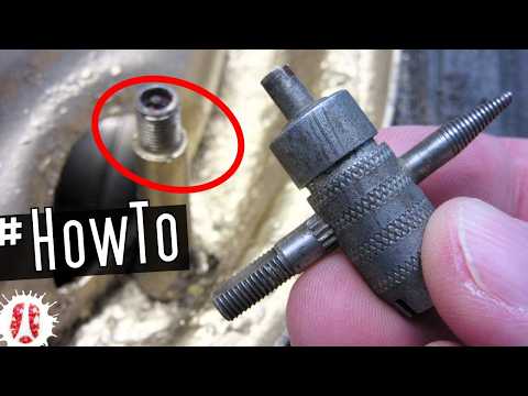 HOW TO Use A Tire Valve Multi-Tool / Usage of a 4-Way Car Tyre Tool For Schrader Valves #DIY