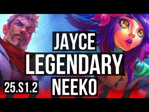 JAYCE vs NEEKO (TOP) | 9/1/8, Legendary | KR Diamond | 25.S1.2