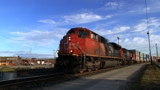 preview picture of video 'BRAINS FOR! CN 8820 at Hornepayne (28SEP2012)'