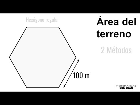 METROS CUADRADOS DEL TERRENO CON FORMA DE HEXÁGONO. Conocemos un lado.