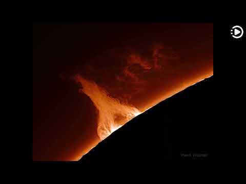 APOD: 2022-02-16 - Eiffel Tower Prominence on the Sun (Narrated by Salli)