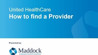 UHC Provider Lookup