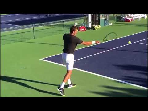 Juan Martin Del Porto Train Hard Indian Wells 2017  Court Level View