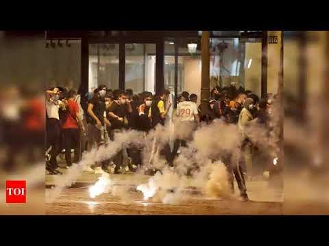 83 arrests, cars ablaze as angry PSG fans clash with police | Football News - Times of India