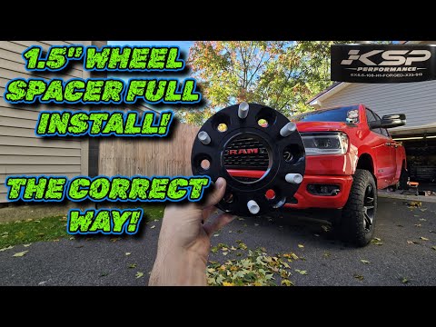 1.5" wheel spacer full install | Ram 1500