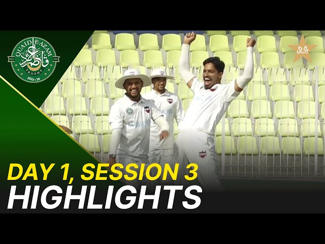 3rd Session Highlights | Karachi Blues vs Bahawalpur Region | Day 1 | QeAT 2025-26 | PCB | M2P1U