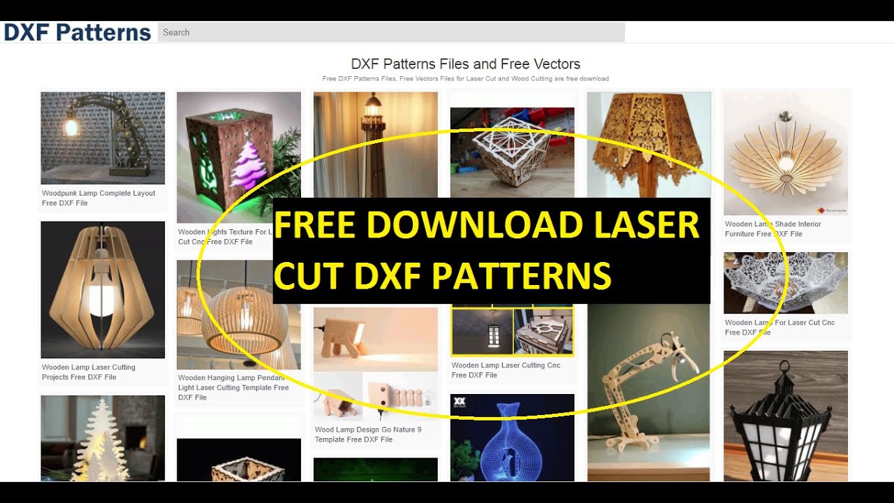 Free Download Laser Cut DXF Patterns, 3D Puzzle, Plasma Cutter files From dxfpatterns.com