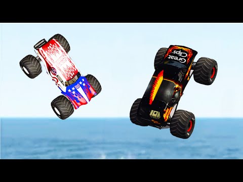 Monster Jam | Monster Trucks | Insane Truck Crashes - BeamNG Drive #1