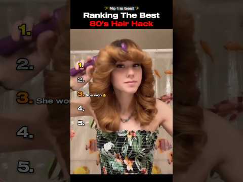 Ranking 80's Hair Hack #hair #hairhacks