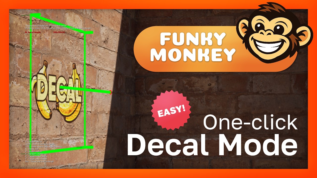 FunkyMonkey - Decal Placement Editor Mode