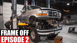 I pulled the frame out of my 1994 OBS Ford Bronco