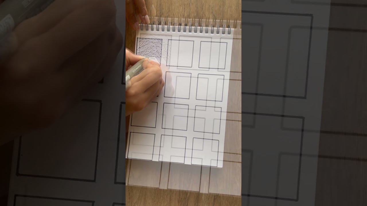 1/12 Easy Zentangle Patterns | Tutorials for Beginners #artshorts #arttutorial #artvideo #easyart