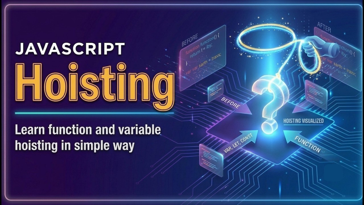 JavaScript Hoisting Explained Visually  | The Concept Everyone Gets Wrong