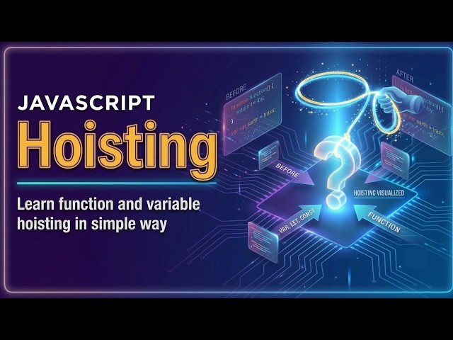 JavaScript Hoisting Explained Visually  | The Concept Everyone Gets Wrong