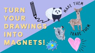 DIY Art Magnets for Kids | Cute Craft Idea