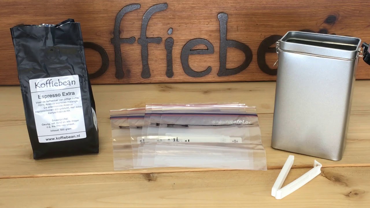 Koffiebonen bewaarpakket
