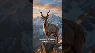 Master of the Impossible Cliffs#Markhor #WildlifeFacts #EndangeredSpecies