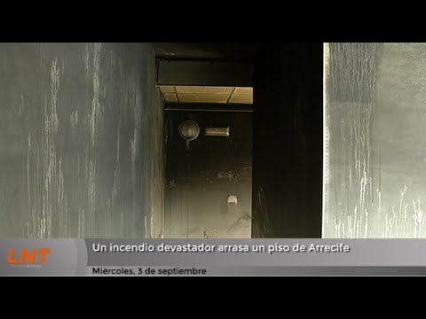 Momentos de angustia por un incendio en Arrecife