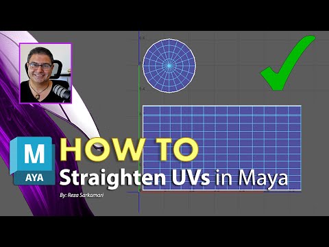 How To : Straighten UV Shells in Maya