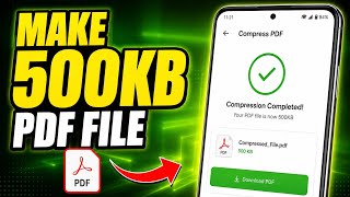 how to make 500kb pdf | Create 500kb pdf | reduce the kb of pdf 