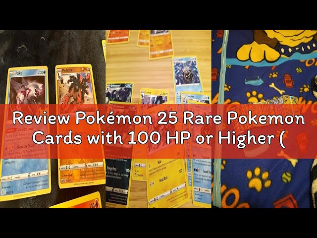Vídeo relacionado con 25 Tarjetas Pokemon Raras con 100 HP or Higher (Juego Combinado con no duplicados)
