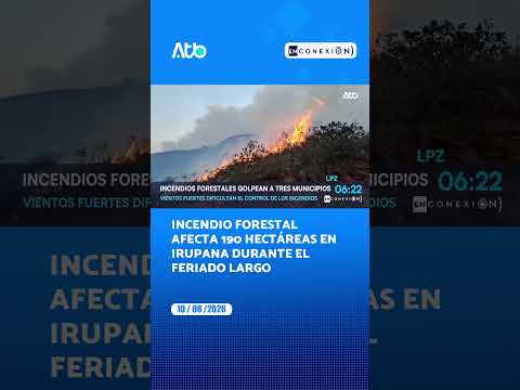 Inc3nd1o forestal afecta 190 hectáreas en Irupana durante el feriado largo