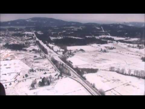 Kaman H-43 Touchdown Autorotation Inside View