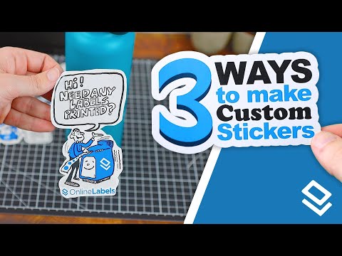 How to Make Stickers! (print stickers at home) ⚪️✍️ | OnlineLabels