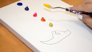 Paint The Night Sky Like A Pro With This Easy Tutorial For Beginners / Couple Painting Acrylic