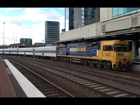 Shunting The Overland Passenger Train & other V/Line Passenger Trains at Southern Cross Station