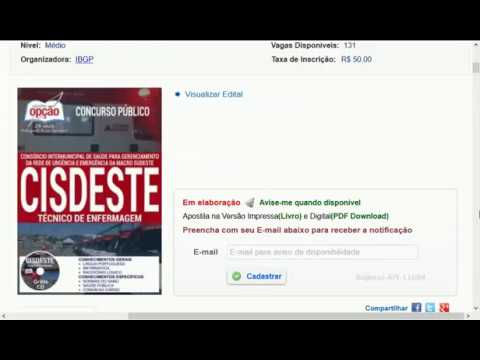 SAMU CISDESTE MINAS GERAIS CONCURSO PÚBLICO 2017 MATERIAL GRATUITO GRUPO APOIO EDITAL APOSTILA