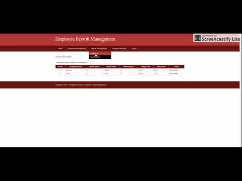 Employee Payroll Management System Python Django Project Tutorial Python Crud Project