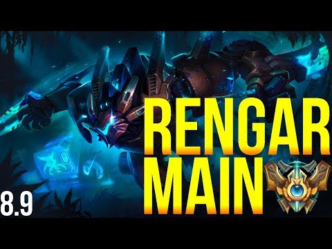 Challenger Rengar Main "MoonRengar" Jungle Full Gameplay #2 | Patch 8.9 S8 - League of Legends