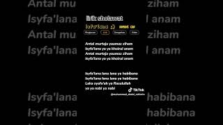 Download lagu lirik sholawat isyfa lana mp3