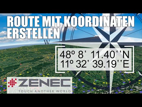 ZENEC Tutorial Route mit Koordinaten erstellen (Z-E3766, Z-E3756,Z-N966,Z-N956)