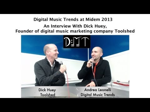 Dick Huey, founder of Toolshed on Marketing Digital Music - DMT at Midem 2013