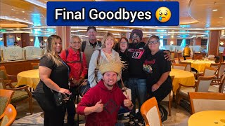Ruby Princess Coastal Group cruise. Disembarkaion day and our final goodbyes 😭